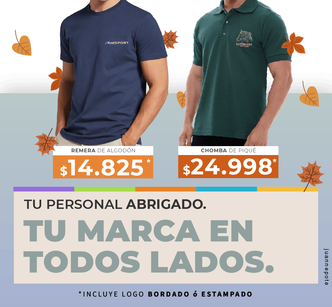 remera y chomba con logo